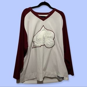 Avalanche Jersey White logo